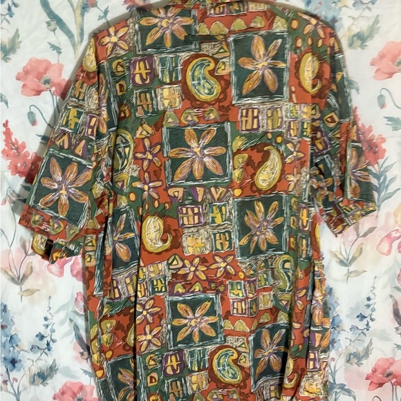 Vintage The Territory Ahead Vibrant Orange and Green Graphic Shirt - Picture 6 of 9